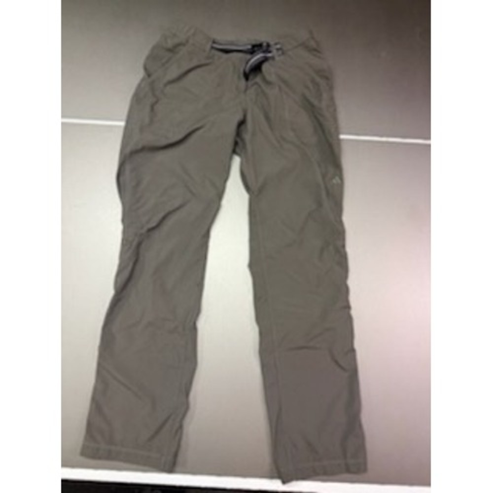 Adidas Womens Hiking Pants Gray Brown Belted Outdoor Trekking Trousers Size M